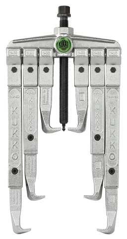 Kukko 20-10-P3 Universal-2-Arm-Abziehersatz mit verlängerten Abzugshaken (bis zu 4 3/4' Außendurchmesser und 13 3/4' Spanntiefe)