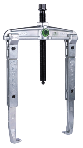 Kukko 20-2-3 Universal-2-Arm-Abzieher mit verlängerten Abzugshaken (bis zu 6 3/8' Außendurchmesser und 11 7/8' Spanntiefe)