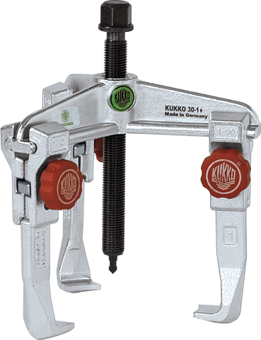 Kukko 30-1+ Universal-3-Arm-Abzieher mit schnell verstellbaren Backen (bis zu 3 1/2' Außendurchmesser und 3 7/8' Spanntiefe)
